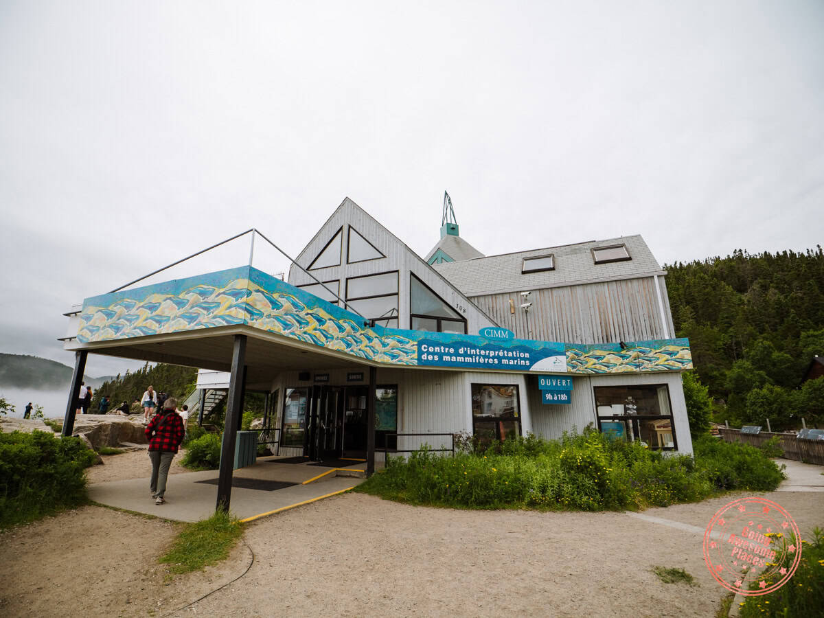 exterior of marine mammal interpretation centre in tadoussac