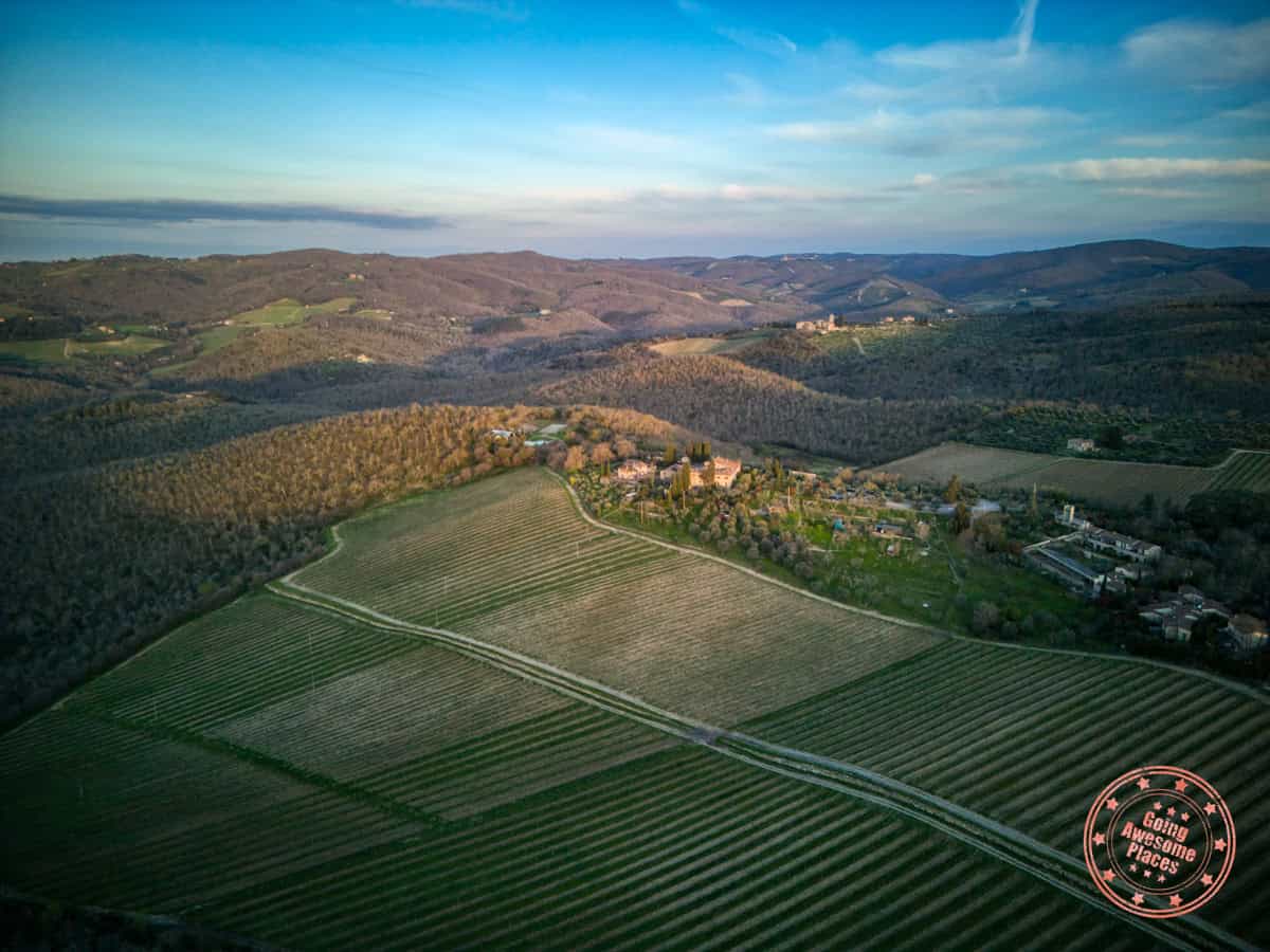 montebuoni valley in tuscany italy