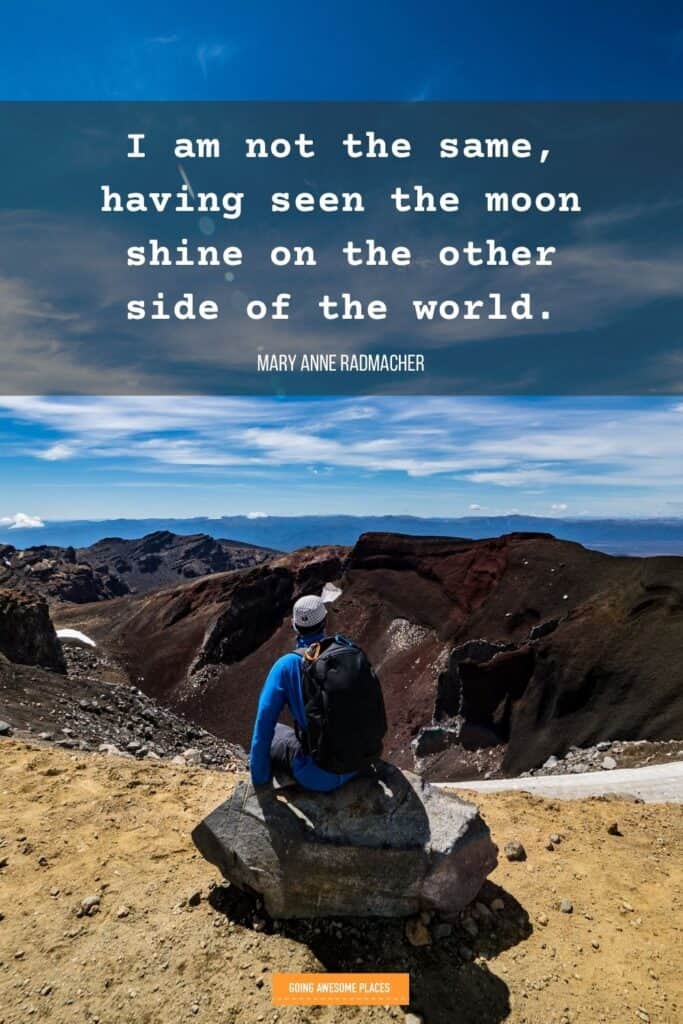 the moon shines on the other side of the world new zealand tongariro hike mary anne radmacher