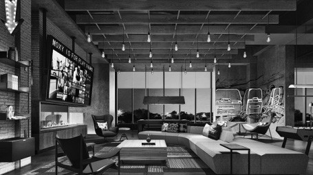 moxy shanghai hongqiao cdb hotel lobby placeholder in china