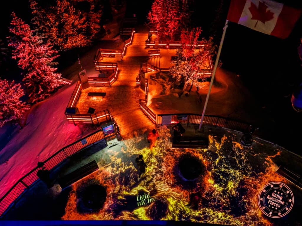 nightrise banff gondola experience cosmic rays
