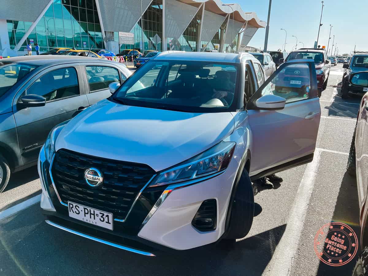 nissan kicks car rental in atacama chile with europcar