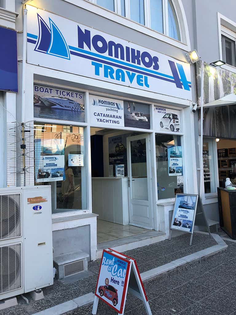 nomikos travel in santorini