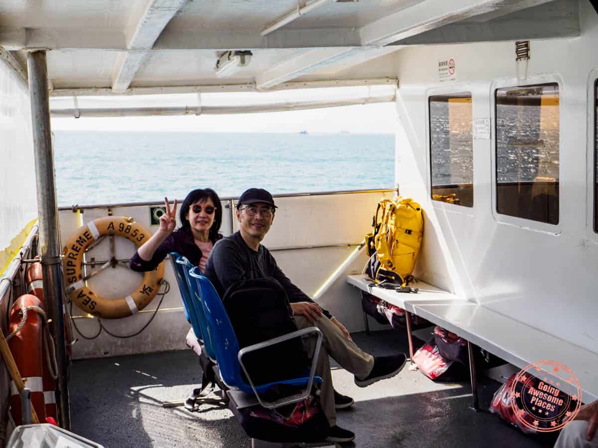 open air deck of peng chua ferry