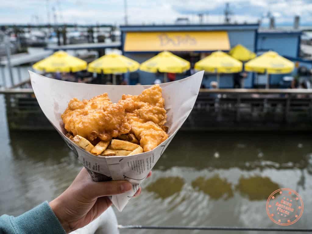 pajos fish and chips cone