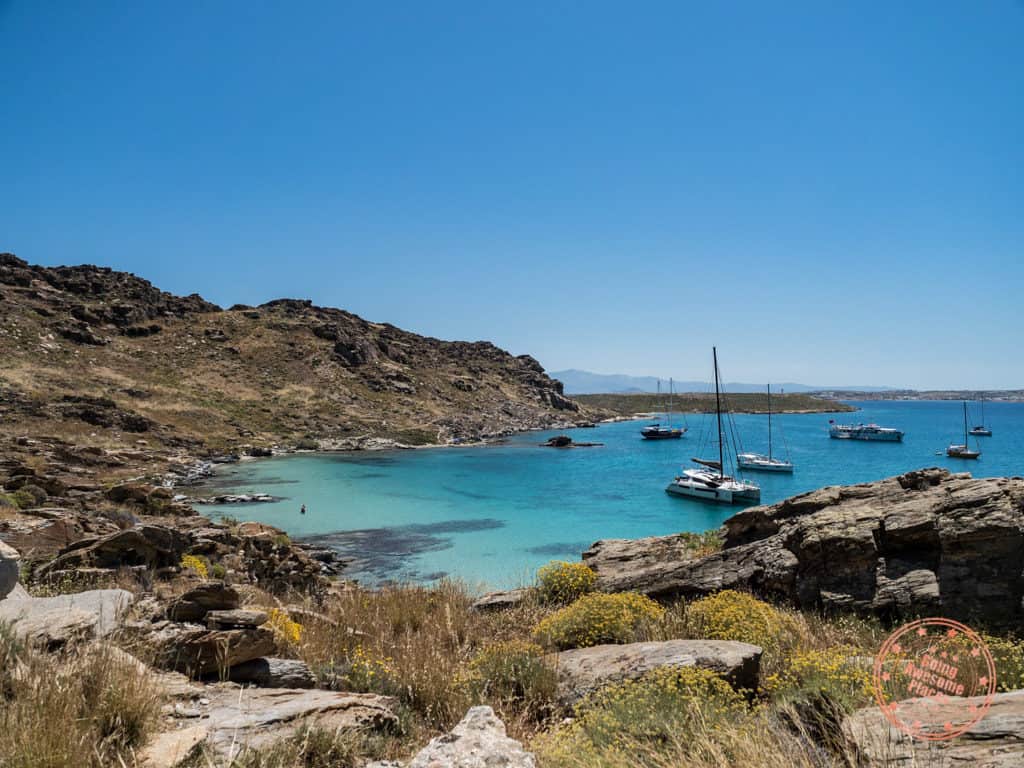 paros park and monastiri beach view