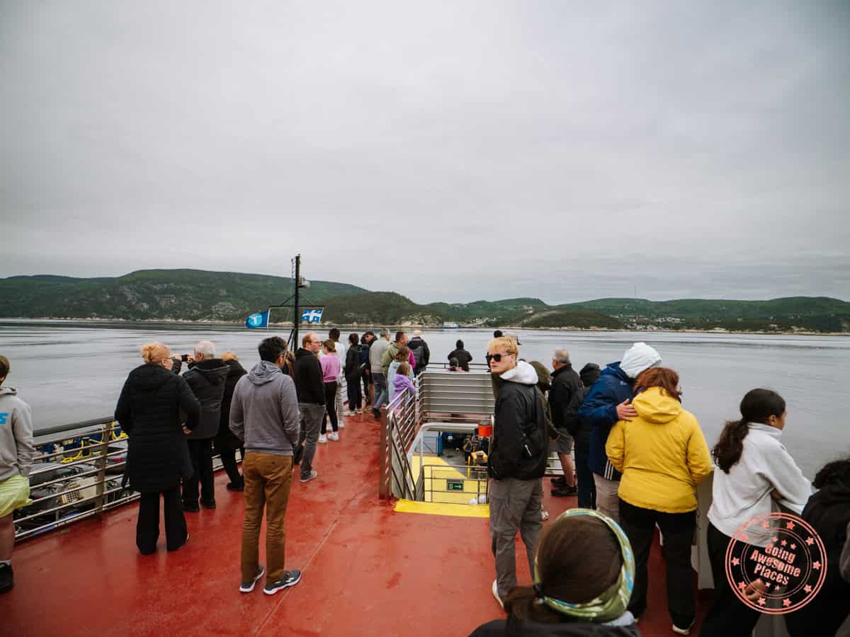 passenger deck on traversiers to tadoussac car ferry