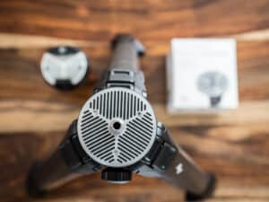 peak design universal tripod head adapter installed