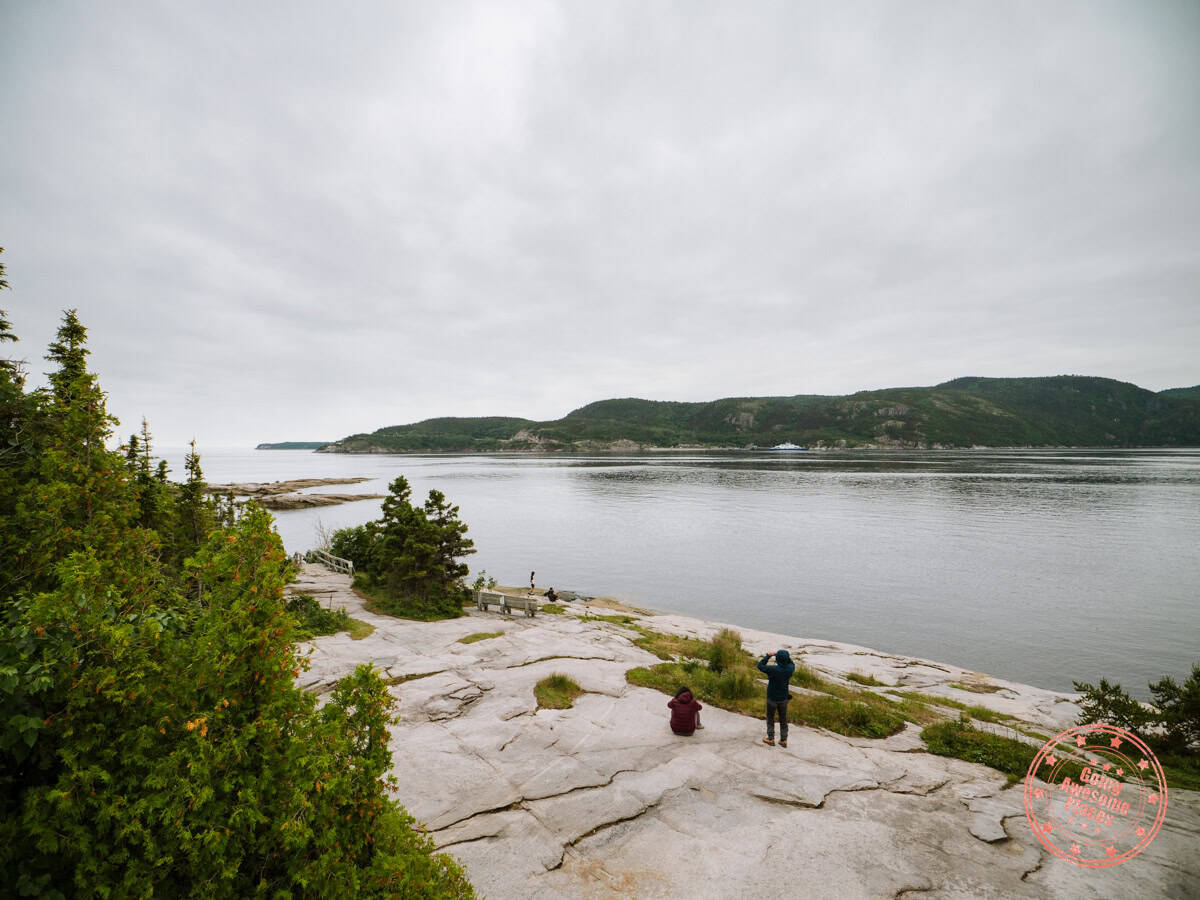pointe de l'islet in tadoussac wildlife viewing area