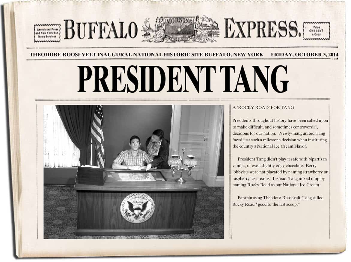 President William Tang at Theodore Roosevelt Inaugural Site