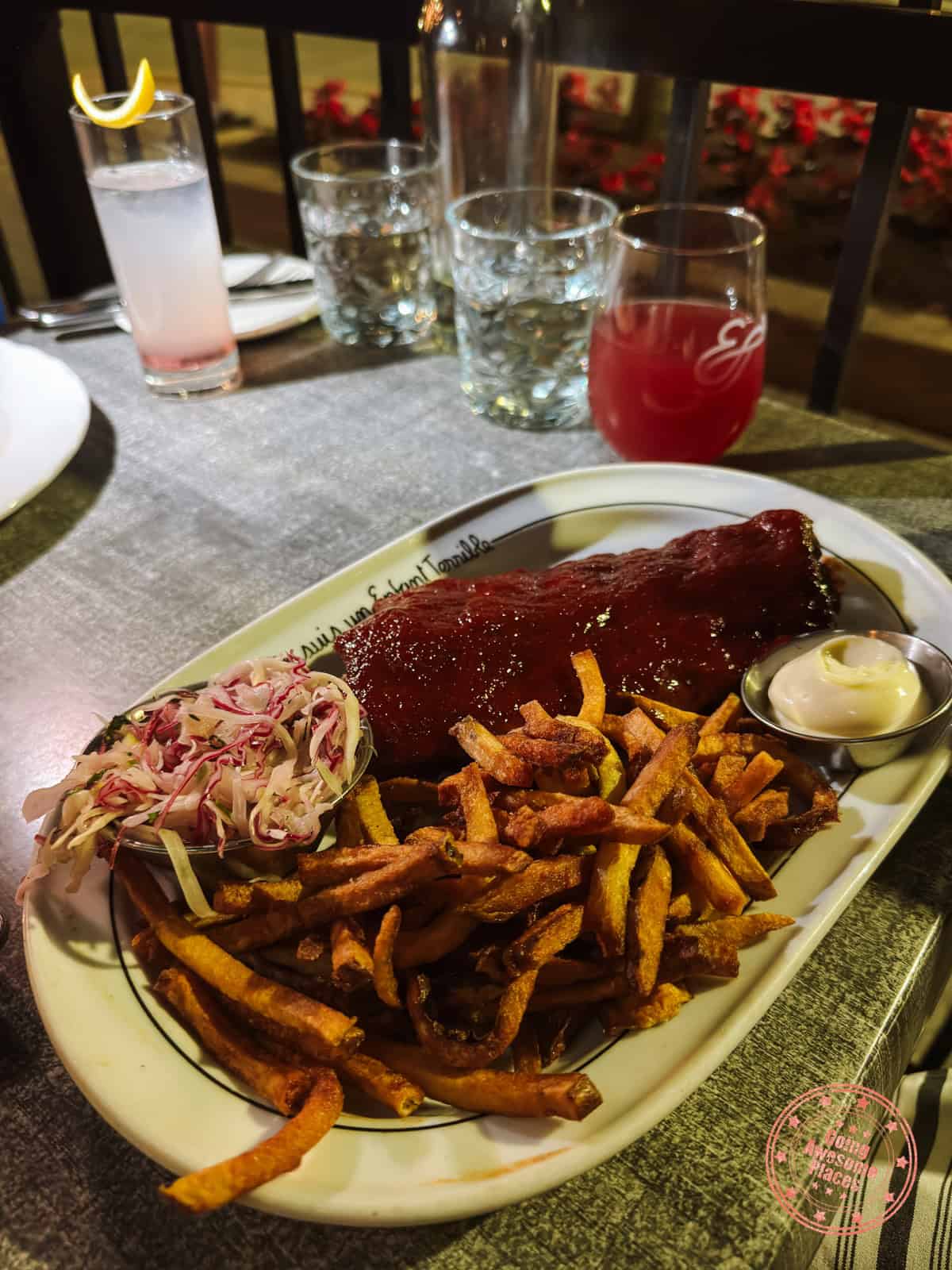 pork rib dish at les enfants terribles