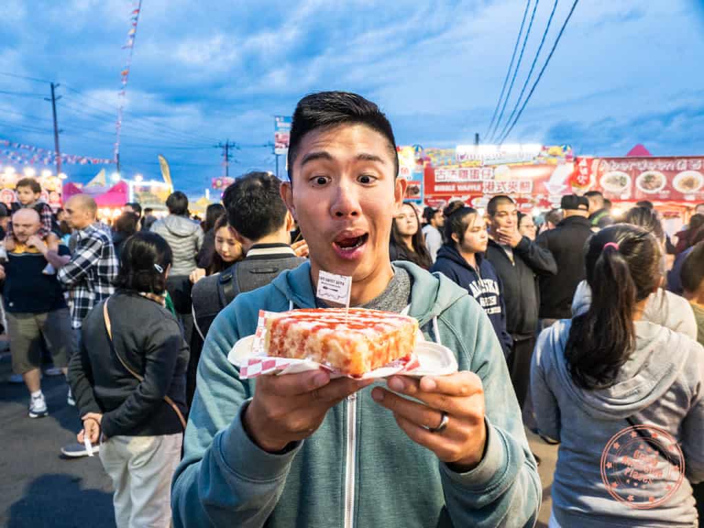 richmond night market two sweet guys fried watermelon