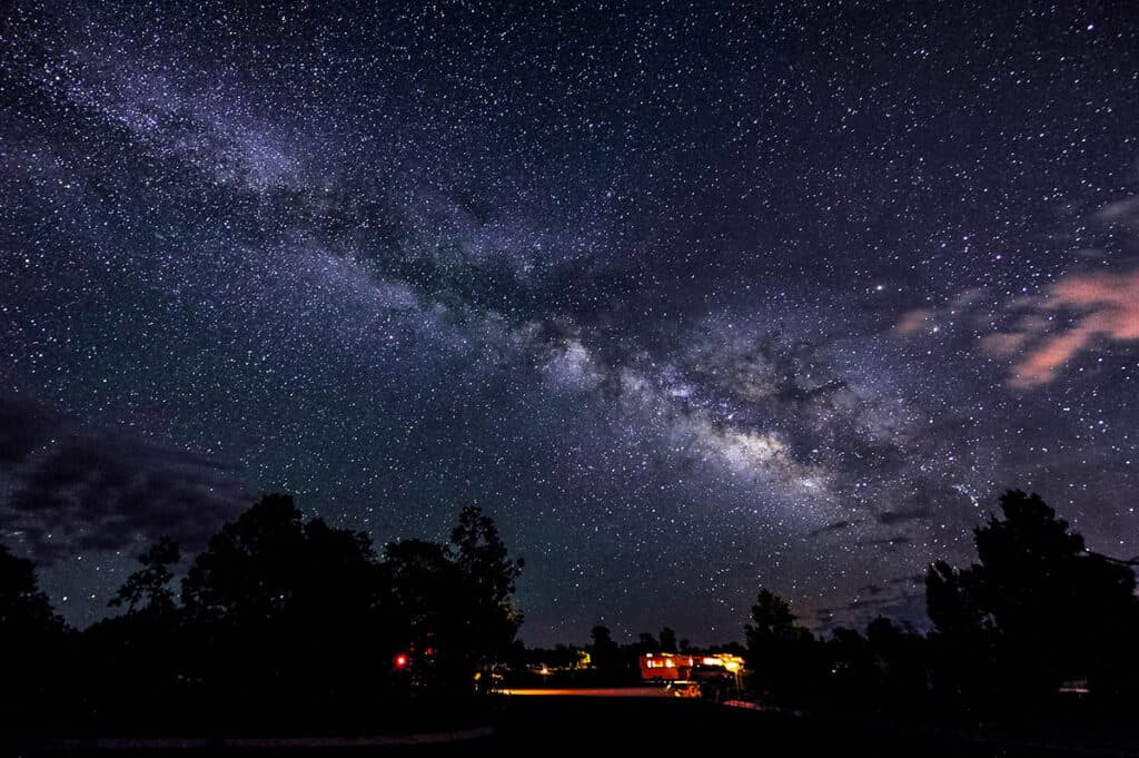 rv roadtrip travel star gazing the milky way