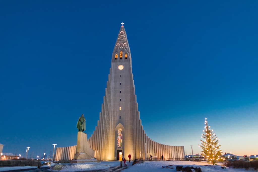 hallgrímskirkja church in reykjavik as part of iceland itinerary