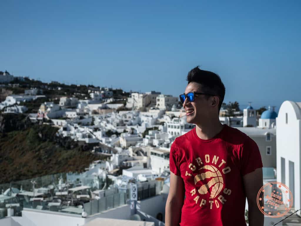 santorini caldera going awesome places