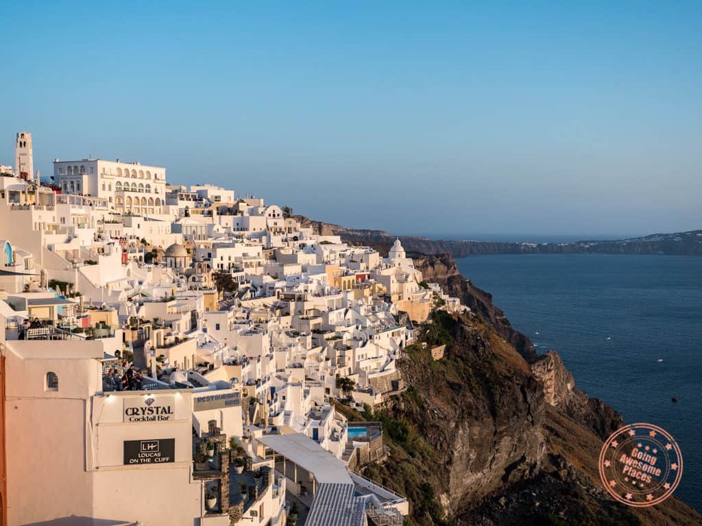 fira santorini sunset