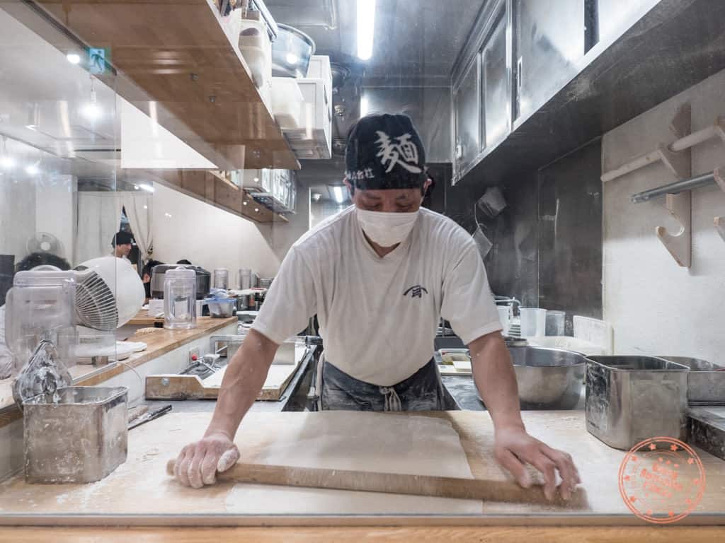 shichisai noodle making master hatchobori ramen