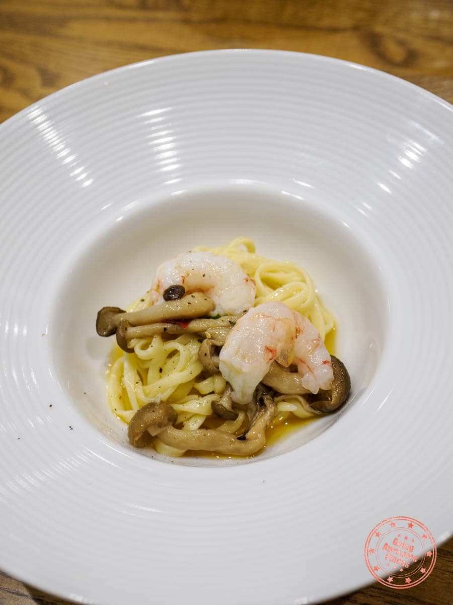 shiretoko serai dinner pasta dish
