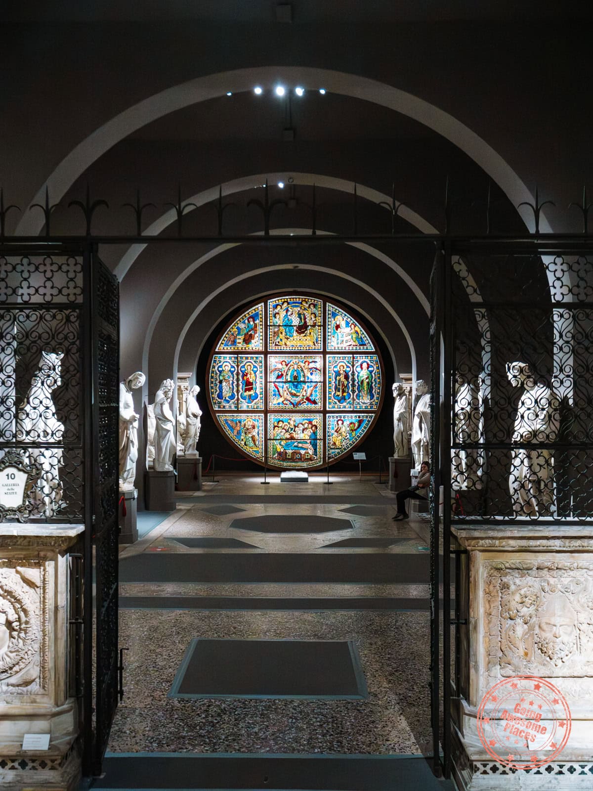 interior space of siena cathedral museum