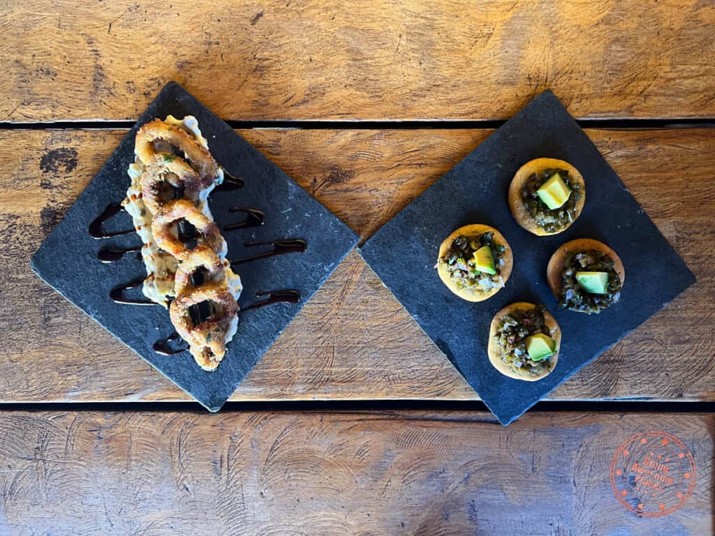 sopaipilla from adobe restaurant in atacama