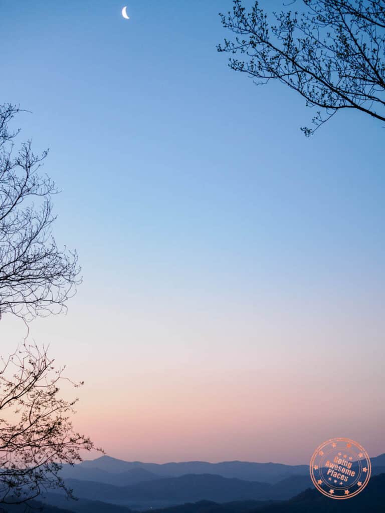 sunrise near cataloochee valley nc