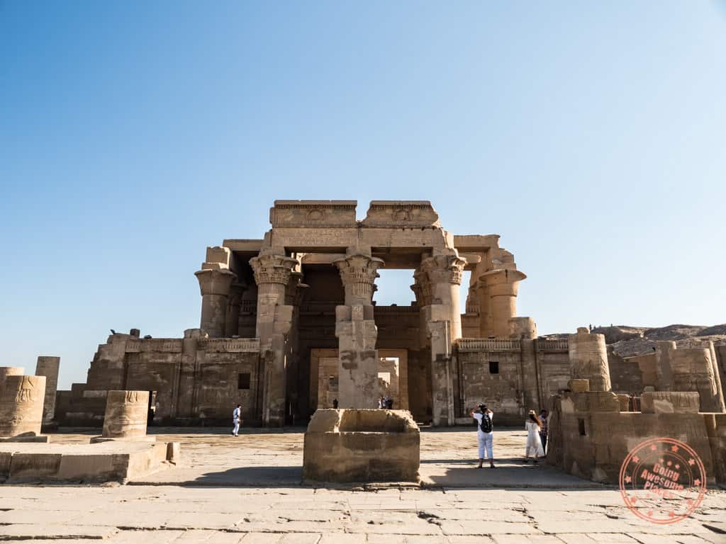 temple of kom ombo front entrance sobek god