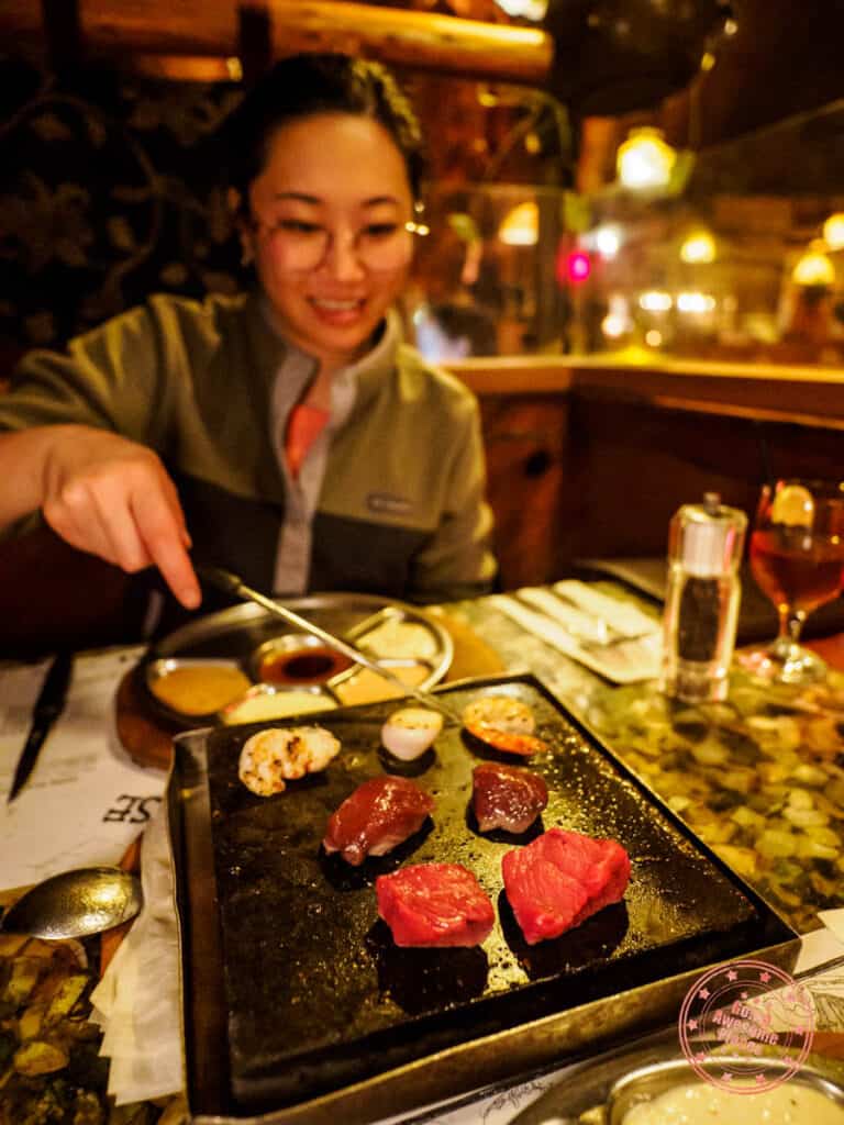 the grizzly house hot plate alberta surf and turf