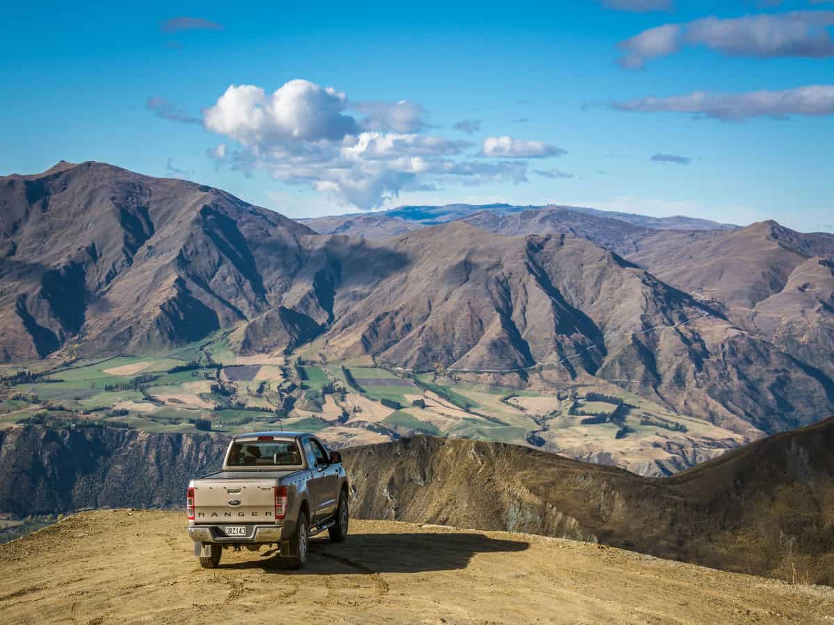 truck overlooking the remarkables