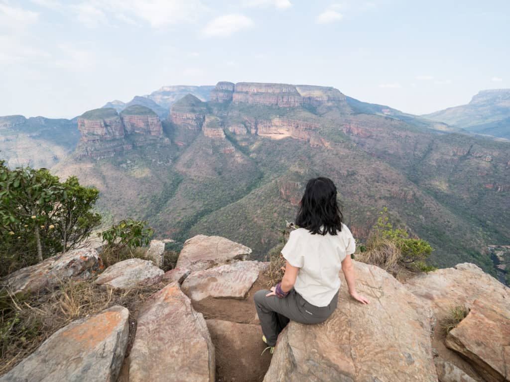 panorama lookout of the three rondavels on panorama route
