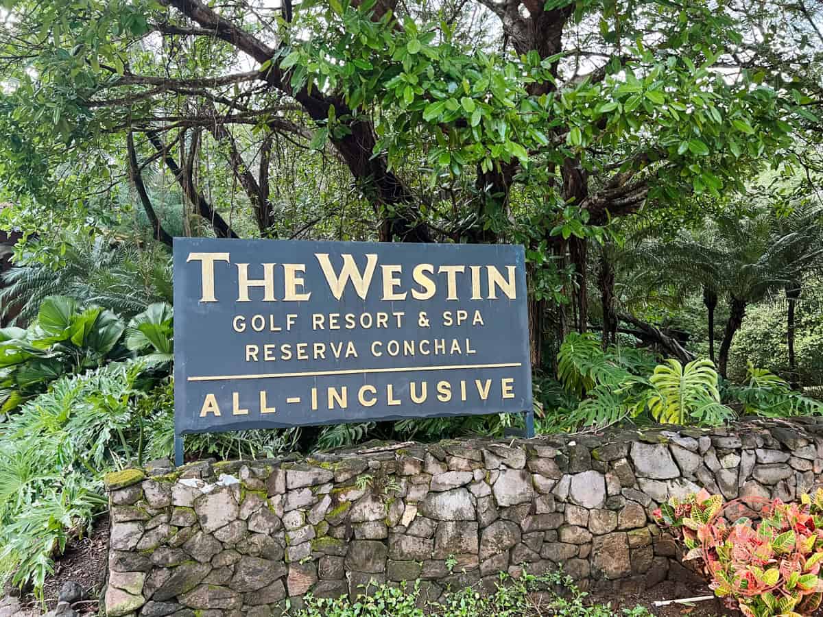 the westin reserva conchal all inclusive sign