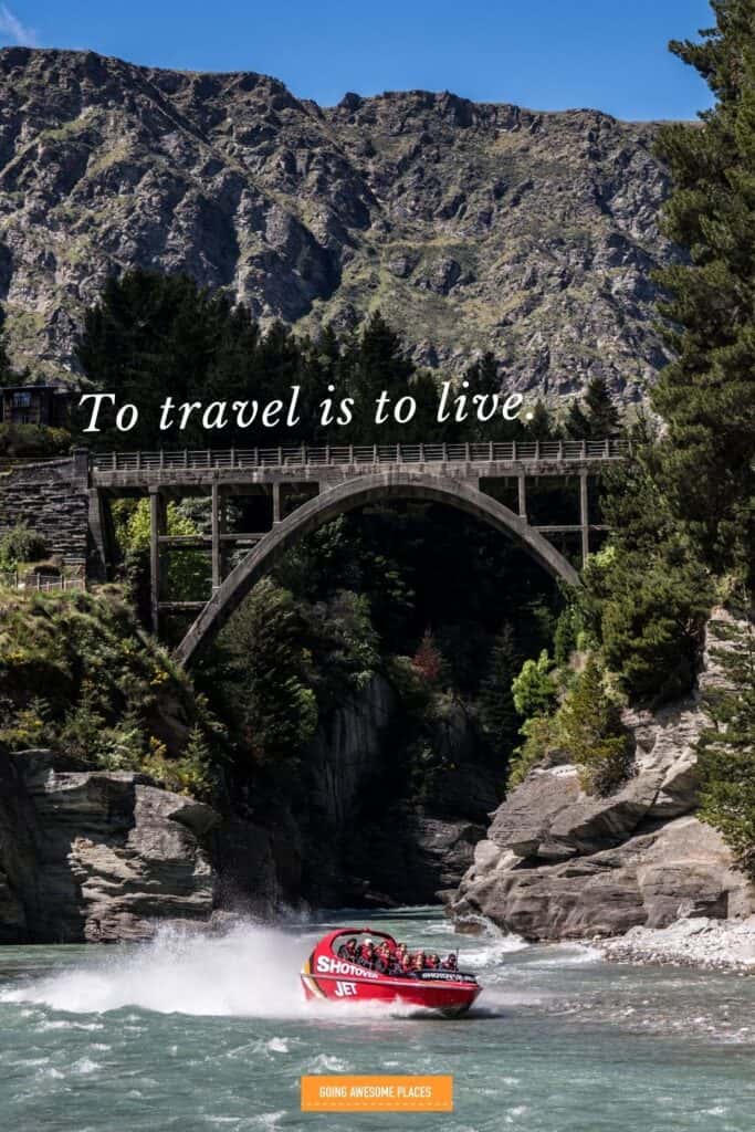 to travel is to live with shotover jet in new zealand