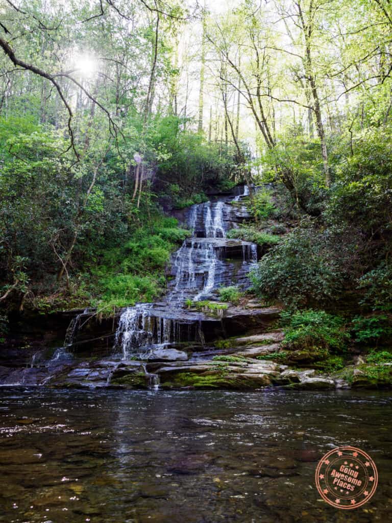 tom branch falls in deep creek smoky mountains np