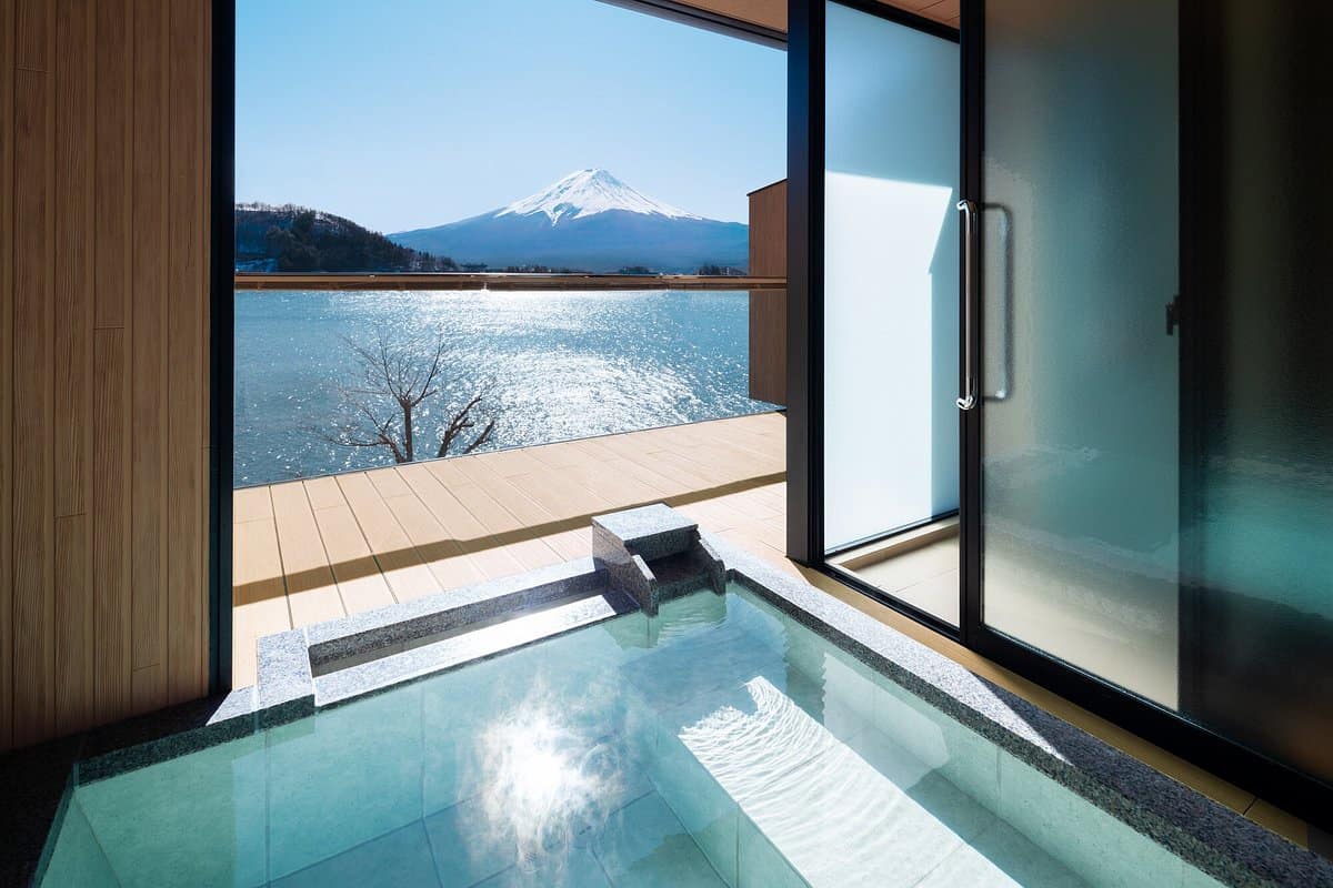 ubuya private onsen view of mt fuji