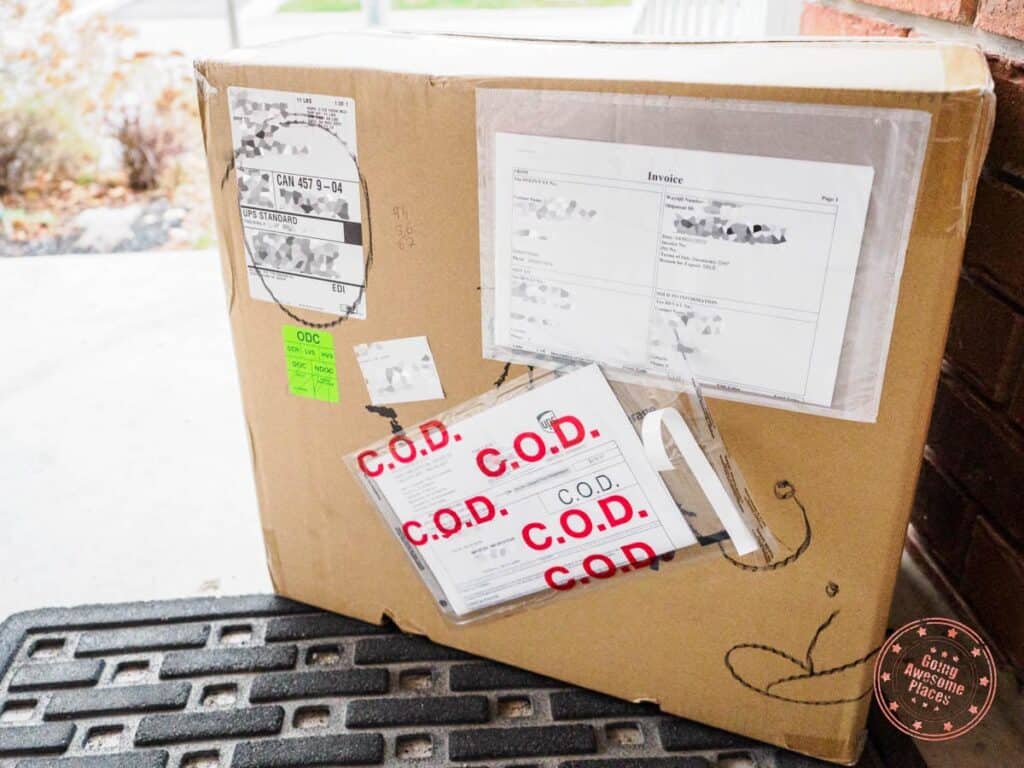 ups delivery at door with cod paid and brokerage fees avoided