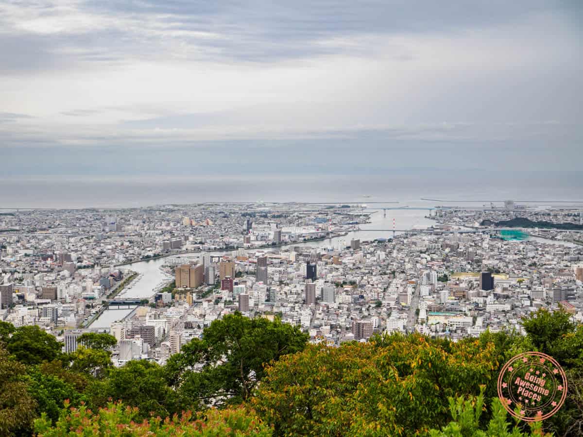 view from bizan ropeway observation deck