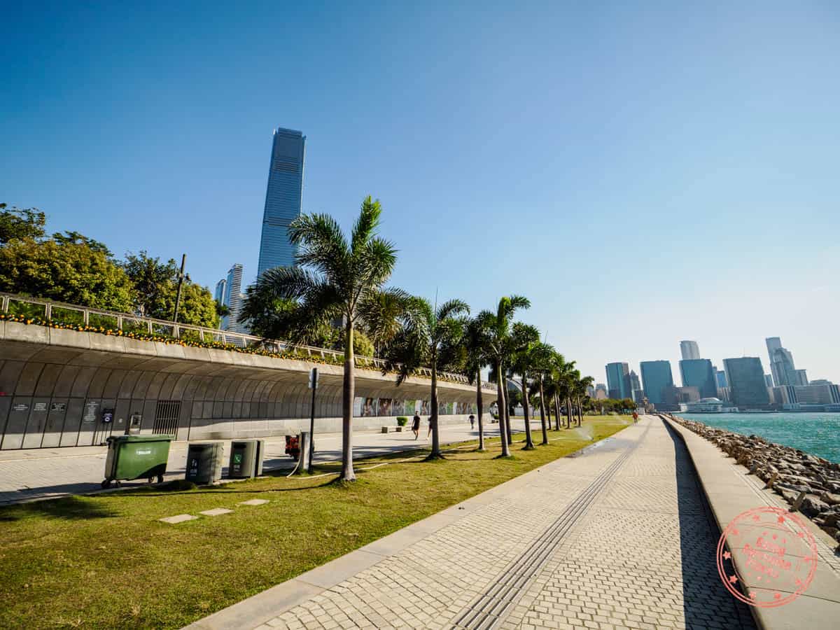 west kowloon art park harbor promenade