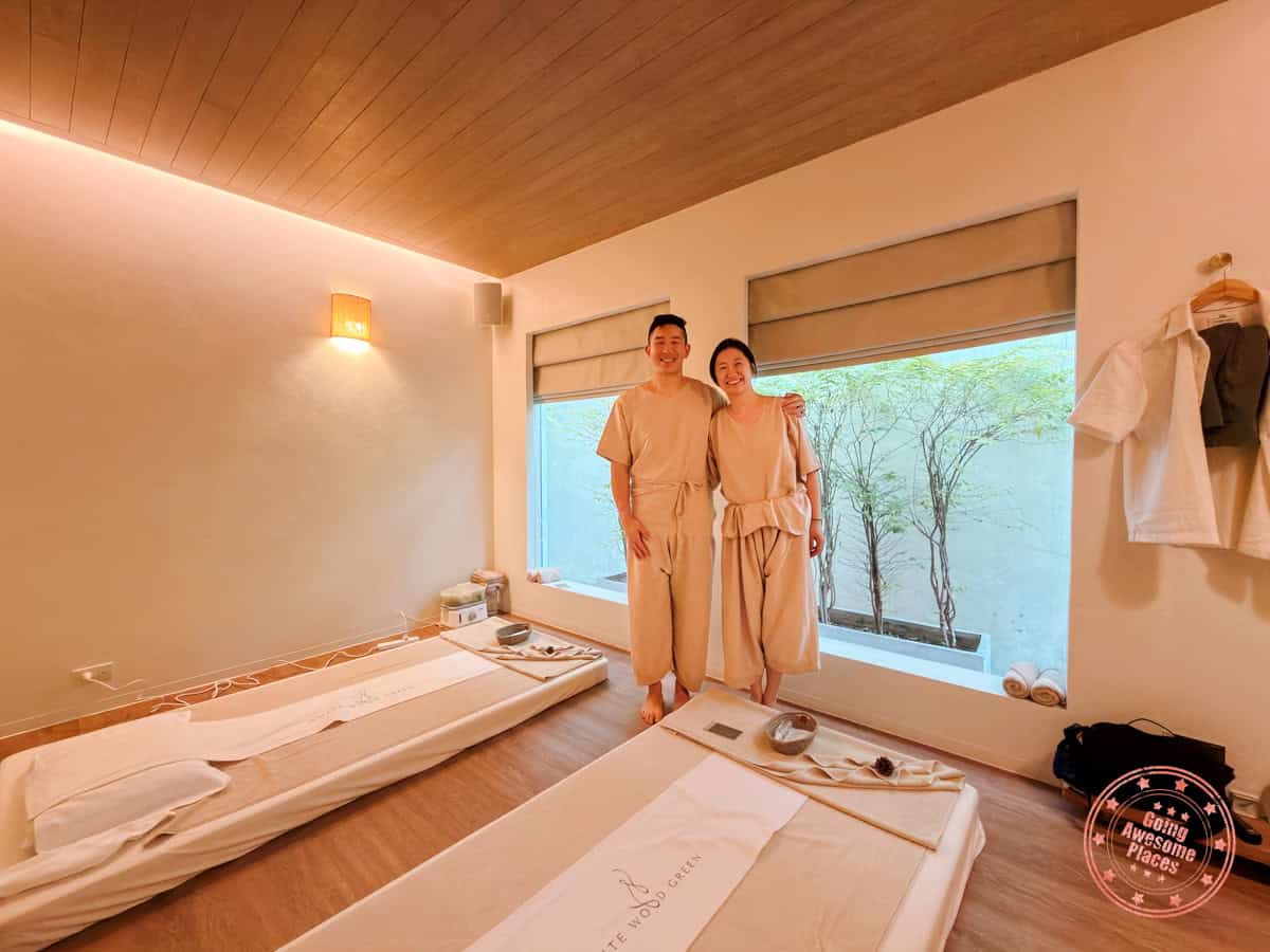 will and chantelle at white wood green spa for traditional thai heritage massage