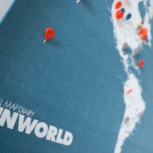 world maps with pins featured