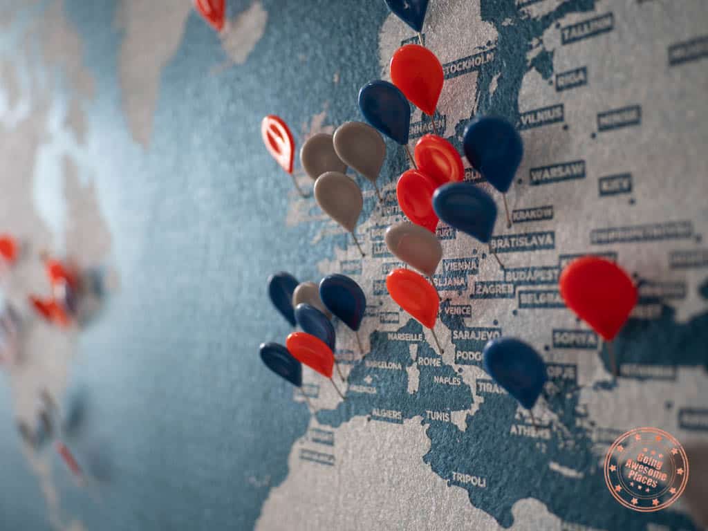 world maps with pins pinworld wall travel diary